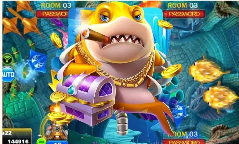 Meriam dan target ikan bergerak dalam ruang tembak ikan mobile CASTLETOTO